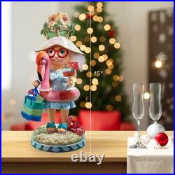 Kurt Adler Hollywood Nutcracker Collection, Beach Girl, 15in Kurt Adler Hollywood Nutcracker Collection, Beach Girl, 15in