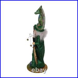 Kurt Adler Hollywood Nutcracker Collection, Wizard With Dragon, 18in