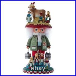 Kurt Adler Hollywood Nutcrackers Collection, 8 Maids A Milking, 16.5