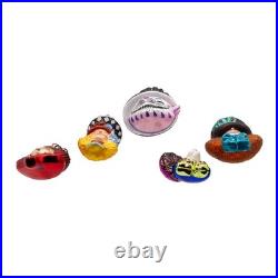 Kurt Adler Noble GemsT Glass Alice Characters Ornaments, 5-Piece Set NB1853SET