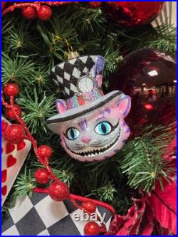 Kurt Adler Noble GemsT Glass Alice Characters Ornaments, 5-Piece Set NB1853SET