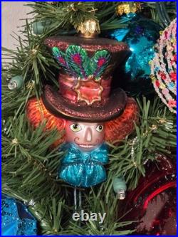 Kurt Adler Noble GemsT Glass Alice Characters Ornaments, 5-Piece Set NB1853SET