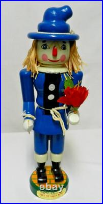 Kurt Adler WIZARD OF OZ Lion Scarecrow Tin Man Dorothy 14 Nutcrackers Set 4 Vtg