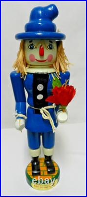 Kurt Adler WIZARD OF OZ Lion Scarecrow Tin Man Dorothy 14 Nutcrackers Set 4 Vtg