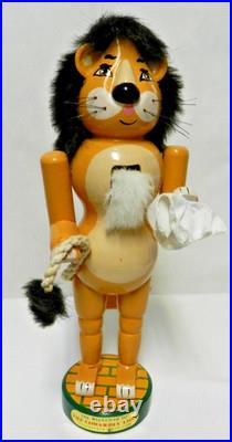 Kurt Adler WIZARD OF OZ Lion Scarecrow Tin Man Dorothy 14 Nutcrackers Set 4 Vtg