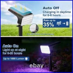 LANSOW 12 Pack Solar Spot Lights Outdoor Color Changing, 12 Pack, Multicolor