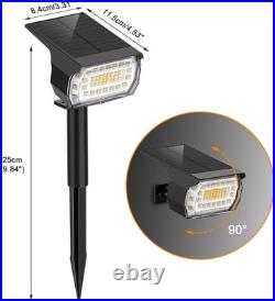 LANSOW Solar Spot Lights Outdoor, 8 Pack/57 LED 2-in-1 8 pack, Warm White LANSOW Solar Spot Lights Outdoor, 8 Pack/57 LED 2-in-1 8 pack, Warm White