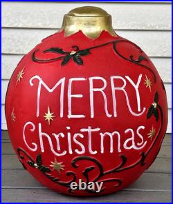 LARGE 20 Inch Christmas Ornament MGO (ceramic) Yard Lawn Porch Indoor Outdoor