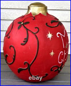 LARGE 20 Inch Christmas Ornament MGO (ceramic) Yard Lawn Porch Indoor Outdoor