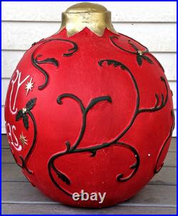 LARGE 20 Inch Christmas Ornament MGO (ceramic) Yard Lawn Porch Indoor Outdoor