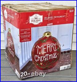 LARGE 20 Inch Christmas Ornament MGO (ceramic) Yard Lawn Porch Indoor Outdoor