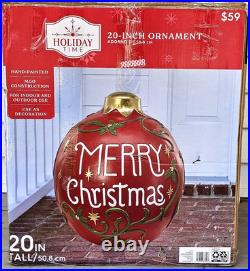 LARGE 20 Inch Christmas Ornament MGO (ceramic) Yard Lawn Porch Indoor Outdoor