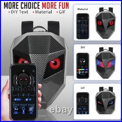 LED Backpack Large Capacity Programmable Waterproof Carbon Fiber Textured Digita LED Backpack Large Capacity Programmable Waterproof Carbon Fiber Textured Digita