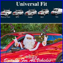 LED Car Reindeer Antlers & Nose Set With Lights Christmas Xmas Rudolph Decor Kit LED Car Reindeer Antlers & Nose Set With Lights Christmas Xmas Rudolph Decor Kit