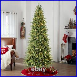 LED Christmas Tree, Artificial Fir Tree with PE & PVC Mixed Branches, Foldable