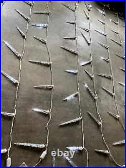 LED Cool White Icicle String Lights (12) LED Cool White Icicle String Lights (12)