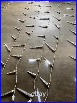 LED Cool White Icicle String Lights (12) LED Cool White Icicle String Lights (12)