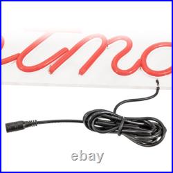 LED Neon Rope Light Merry Christmas Motif Lighted Silhouette Red and Green