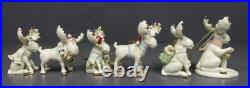 LENOX Lot 6 Marcel The Moose Porcelain Annual Christmas Tree Ornaments
