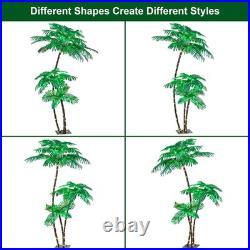 LIGHTSHARE Lighted 6FT Gorgeous Palm Tree 3Trunks Artificial Green LIGHTSHARE Lighted 6FT Gorgeous Palm Tree 3Trunks Artificial Green