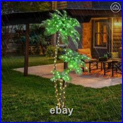 LIGHTSHARE Lighted 6FT Gorgeous Palm Tree 3Trunks Artificial Green LIGHTSHARE Lighted 6FT Gorgeous Palm Tree 3Trunks Artificial Green