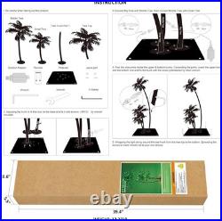LIGHTSHARE Lighted 6FT Gorgeous Palm Tree 3Trunks Artificial Green LIGHTSHARE Lighted 6FT Gorgeous Palm Tree 3Trunks Artificial Green