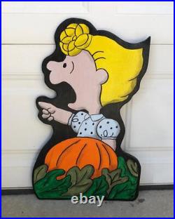 LINUS & SALLY SET PEANUTS Great Pumpkin HALLOWEEN LAWN ART YARD DECOR