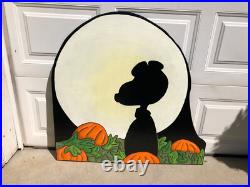 LINUS & SALLY SET PEANUTS Great Pumpkin HALLOWEEN LAWN ART YARD DECOR