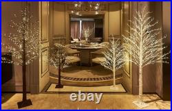 LITBLOOM Lighted Brown Tree Plug in 430 LED Fairy Lights 4FT, Twig Tree with Lig