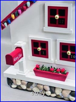 LL Bean Lighthouse Advent Calendar Wooden Christmas Decor Original Box Styrofoam