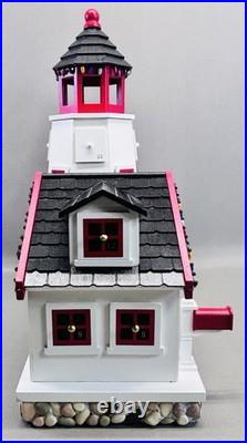 LL Bean Lighthouse Advent Calendar Wooden Christmas Decor Original Box Styrofoam