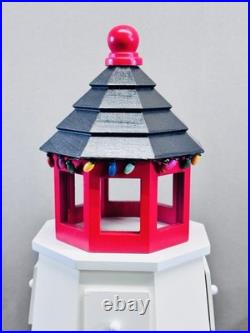 LL Bean Lighthouse Advent Calendar Wooden Christmas Decor Original Box Styrofoam