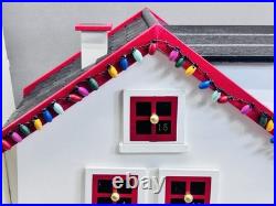 LL Bean Lighthouse Advent Calendar Wooden Christmas Decor Original Box Styrofoam