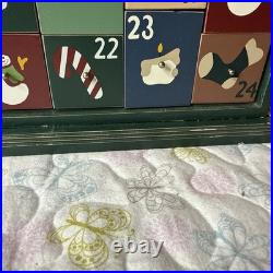 LL Bean Wooden Advent Calendar Display Vintage Double Doors w 24 PullOut Drawers LL Bean Wooden Advent Calendar Display Vintage Double Doors w 24 PullOut Drawers