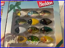 LOT OF 2 DIFFERENT Sets (24 pieces) TOTAL Heddon Punkinseed CHRISTMAS Ornaments