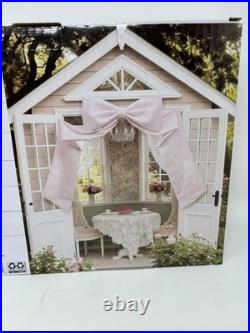 LOT OF 2 Texas House Oversized Gingham Decorative Bow Pink 24x48 SHIPS FAST