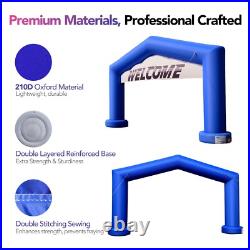 Large 21Ft Gable Inflatable Arch with built-in blower Blue