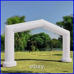 Large 21Ft Gable Inflatable Arch with built-in blower White