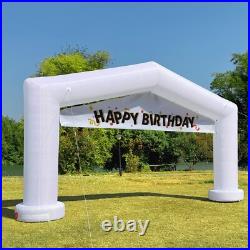 Large 21Ft Gable Inflatable Arch with built-in blower White