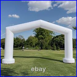 Large 21Ft Gable Inflatable Arch with built-in blower White