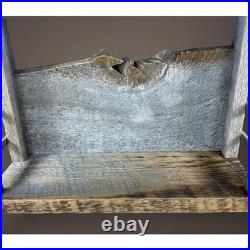 Large Cedar Barn Wood Nativity Stable Creche Figurines Greenery NOT Included A43