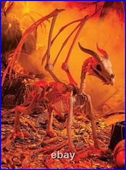 Large Dragon Bones Semi-Posable Plastic Halloween Skeleton Character 4-Ft L #808