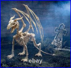 Large Dragon Bones Semi-Posable Plastic Halloween Skeleton Character 4-Ft L #808