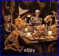 Large Dragon Bones Semi-Posable Plastic Halloween Skeleton Character 4-Ft L #808