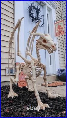 Large Dragon Bones Semi-Posable Plastic Halloween Skeleton Character 4-Ft L #808