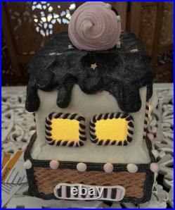 Large Halloween Waffle Cone Ice Cream Truck Pink Black Ghost 11 inch Lights Up Large Halloween Waffle Cone Ice Cream Truck Pink Black Ghost 11 inch Lights Up