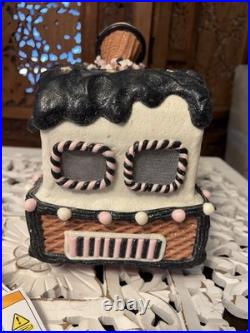 Large Halloween Waffle Cone Ice Cream Truck Pink Black Ghost 11 inch Lights Up Large Halloween Waffle Cone Ice Cream Truck Pink Black Ghost 11 inch Lights Up