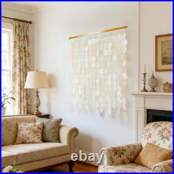 Large Handmade Capiz Shell Wall Art 24x28 Inch Home Decor Piece