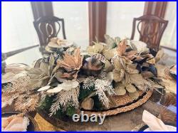 Large High End Luxury Christmas Table/ Mantle Centerpiece, Almost 4 FEET LONG