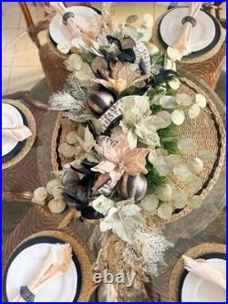 Large High End Luxury Christmas Table/ Mantle Centerpiece, Almost 4 FEET LONG